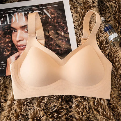 Push-Up Seamless Bras For Women Plus Size Bra Non-wire Wide Adjustable Straps Underwear Sexy Lingerie Comfort Intimates M-3XL