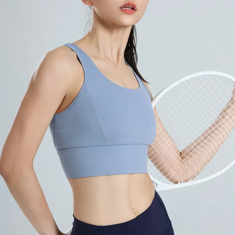 Plus Size High Impact Sports Bra for Women Shockproof Running Gym Yoga Fitness Top, Breathable Mesh Racerback Workout Bralette